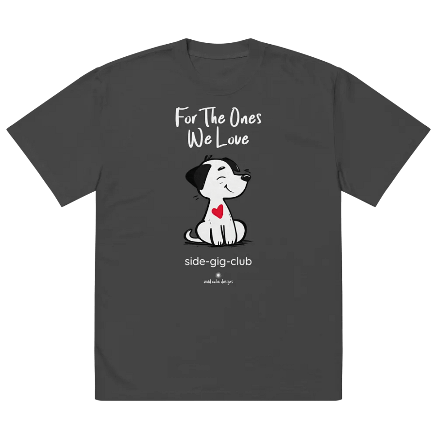 For the Ones We Love: Hustler's Adorable Puppy Edition Oversized Tee product image (2)