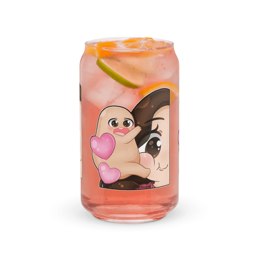 Hugs face Emote! Can- shaped glass cup product image (37)