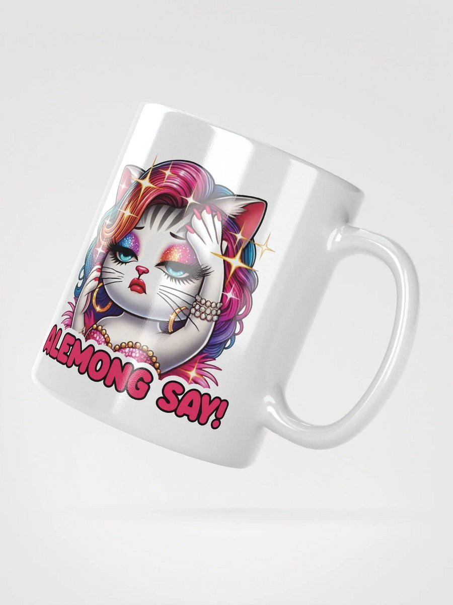 Alemong Say! White Glossy Mug product image (6)