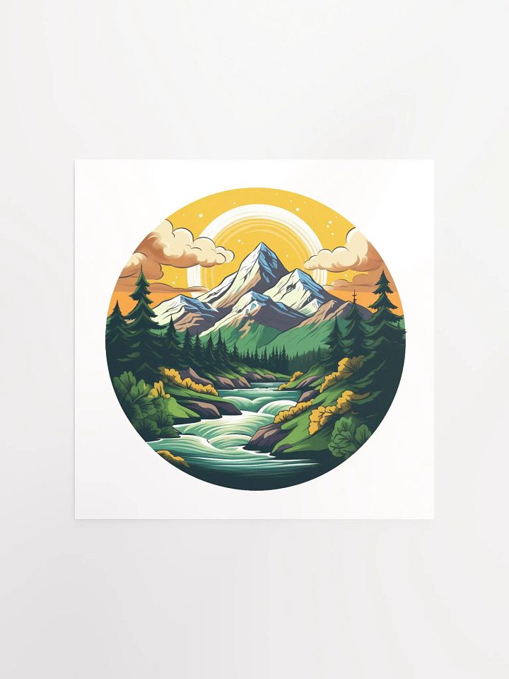 morning mountains print product image (1)