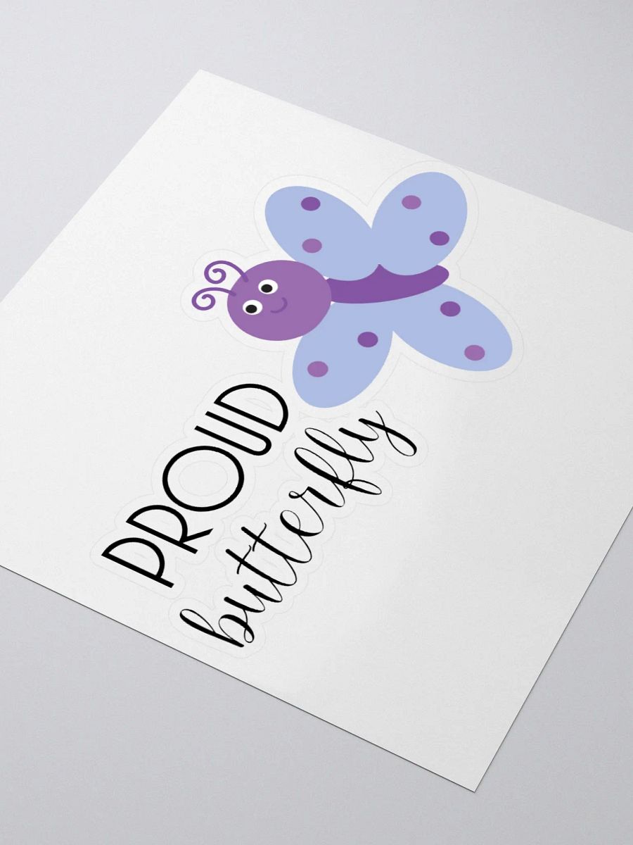 Proud Butterfly Kiss Cut Sticker product image (3)
