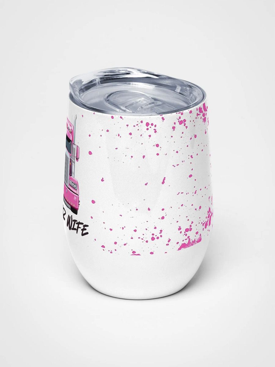 Trucker Wife Wine Tumbler product image (5)