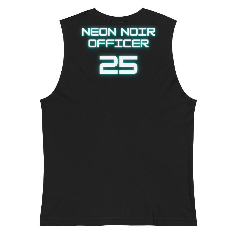 Neon Noir Officer 25 - Gym Tank (White w/ Crystal) product image (4)