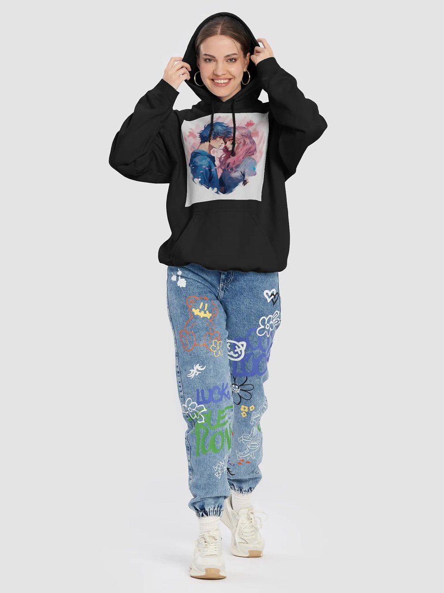 Eternal Gaze – Anime Romance Hoodie product image (8)