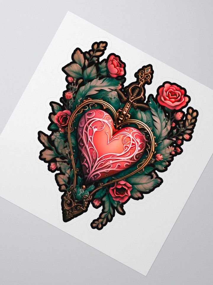Vintage Heart Sticker product image (2)