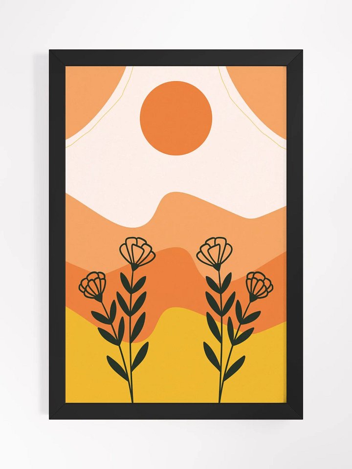 Sunset Bloom Framed Art Print product image (1)