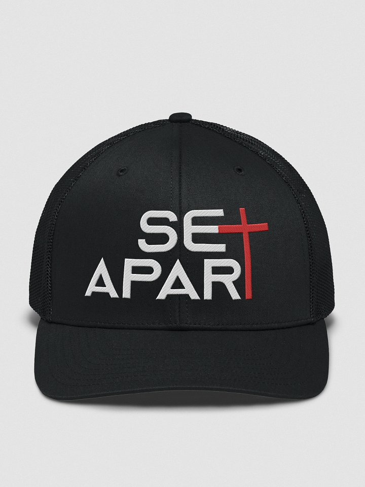 CSAT "Set Apart" Premium Trucker Hat: Red Cross Edition product image (1)