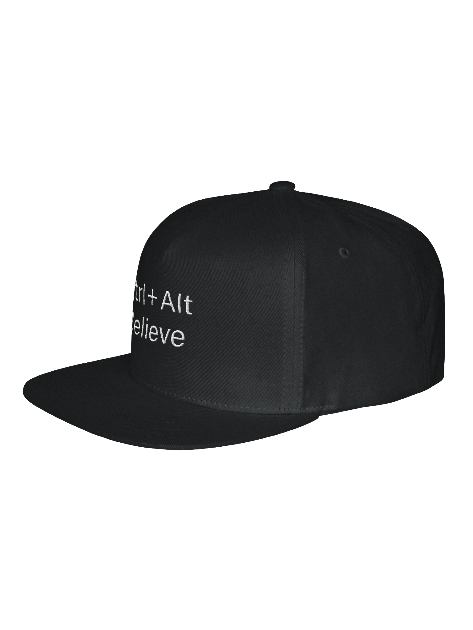 “Ctrl + Alt Believe.” Snapback Hat – Mindset Reboot Edition product image (2)