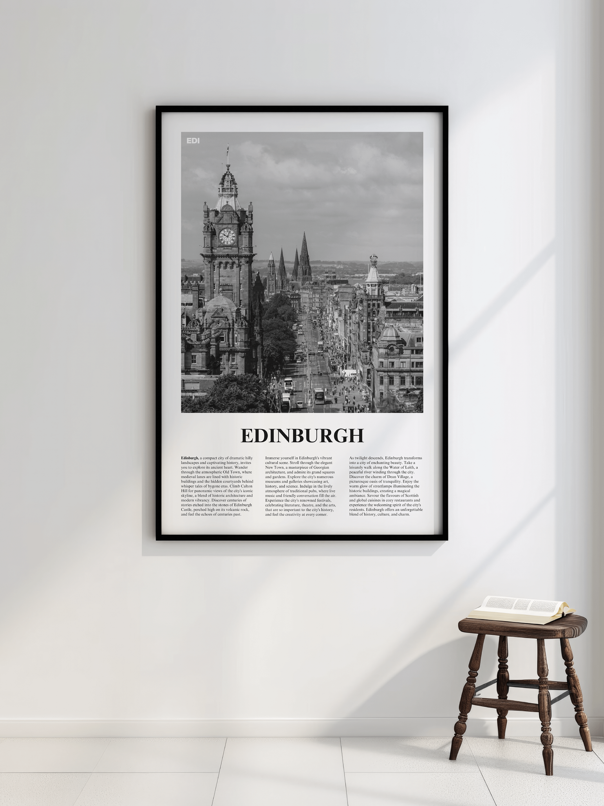 Edinburgh 02 Newspaper Poster | Framed product image (2)