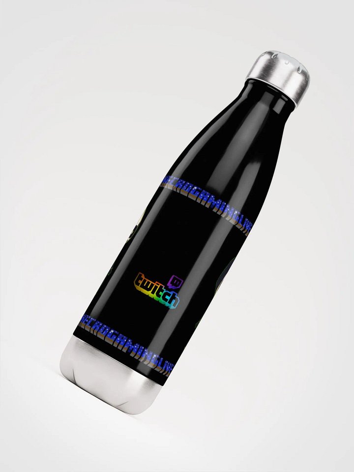 NecroGamingLIVE Black Metal Water Bottle product image (1)