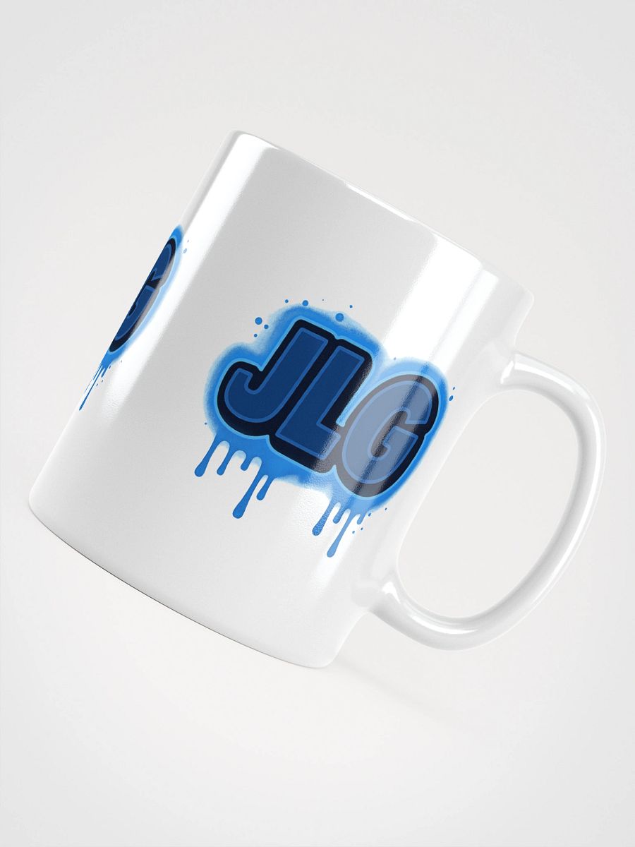 JLG Drip Logo White Glossy Mug product image (4)