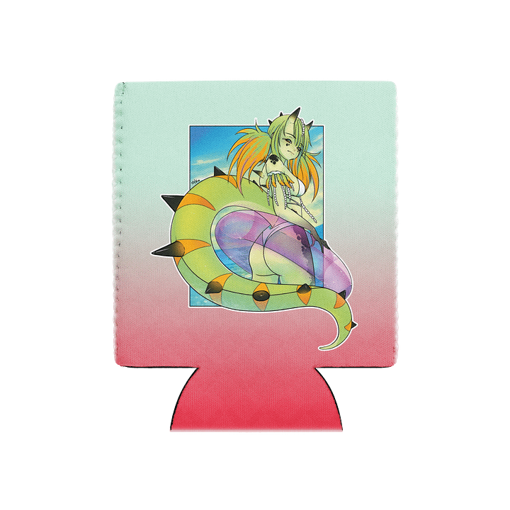 Hot Dino Girl Summer Coozie product image (2)