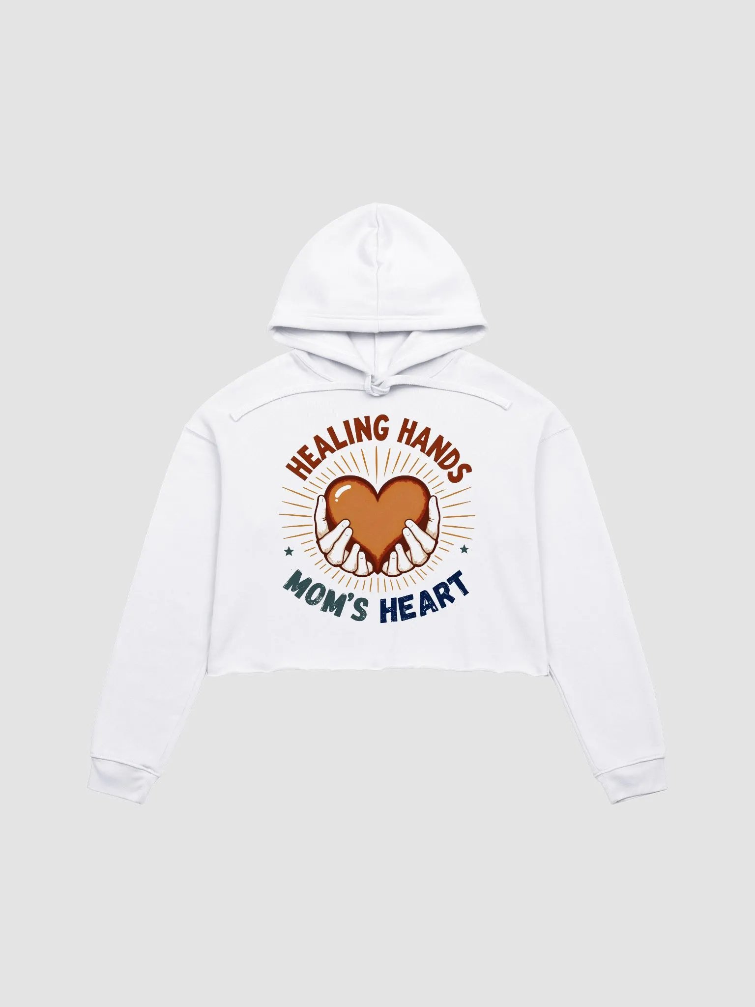 Healing Hands Mom's Heart Crop Hoodie product image (3)