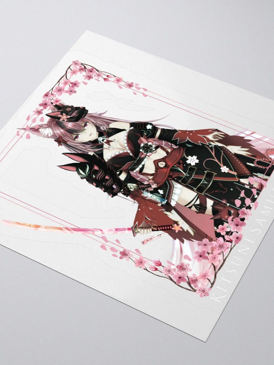 Cherry Blossom Samurai Kiss Cut Stickers product image (3)