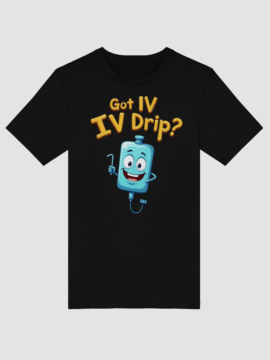 Cheerful IV Drip Cartoon T-Shirt product image (51)