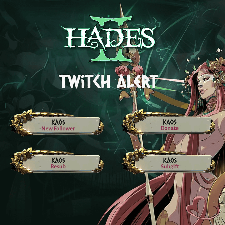 Hades II Light Theme - Twitch alerts for streamers product image (1)