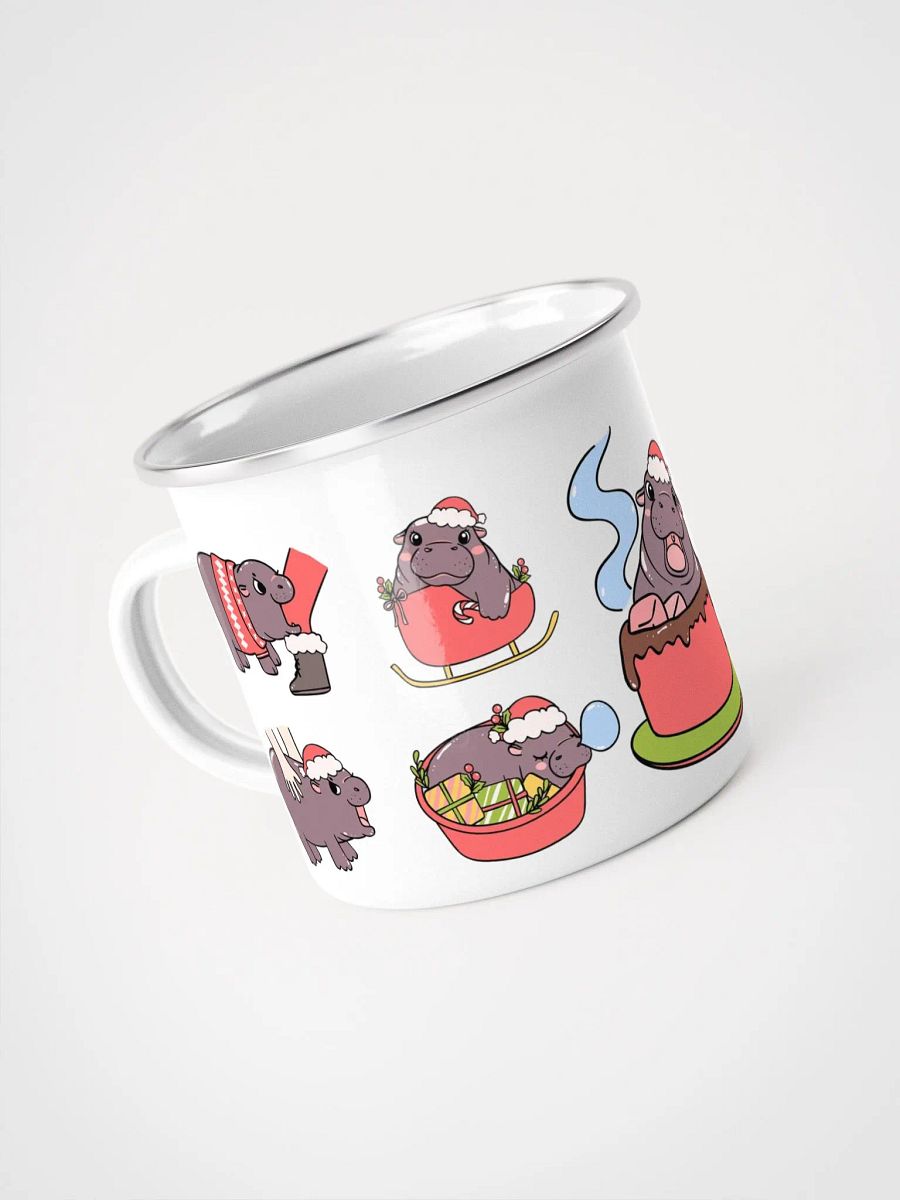 MOODENG'S CHRISTMAS 2 ENAMEL MUG product image (4)