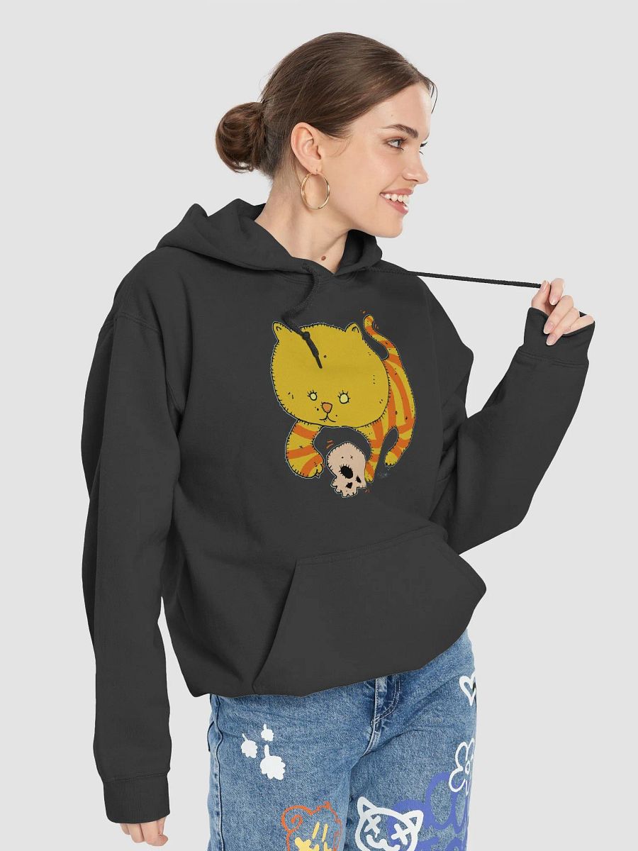 Cute Cat and Human Skull Hoodie product image (44)
