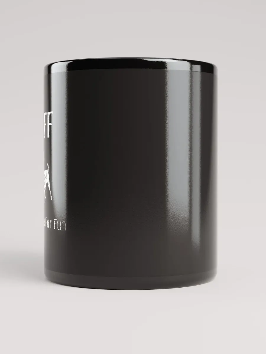 Chihuahua BFF Barking for fun, funny pun, cute joke, noisy dog, ambidextrous left-handed right-handed tea coffee mug product image (5)