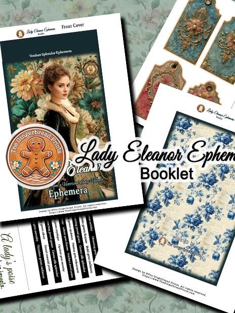 Lady Eleanor Ephemera Kit Digital Download product image (1)