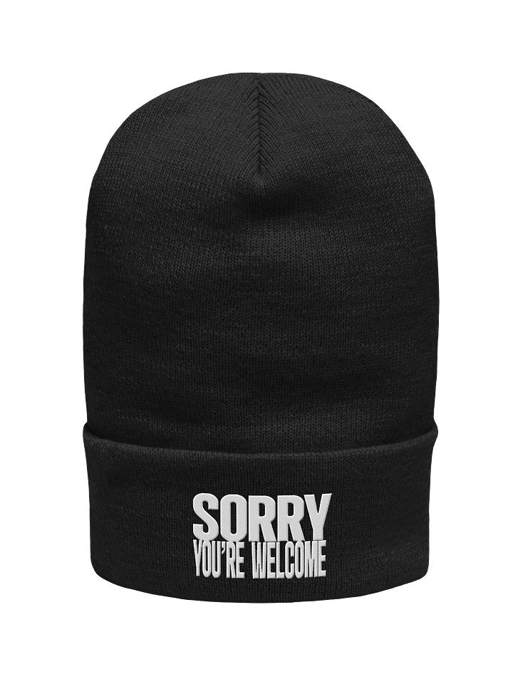 Sorry, You're Welcome (Embroidered Beanie) product image (1)