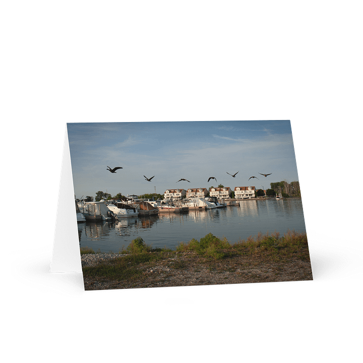 Tranquil Waterfront Greeting Card product image (1)