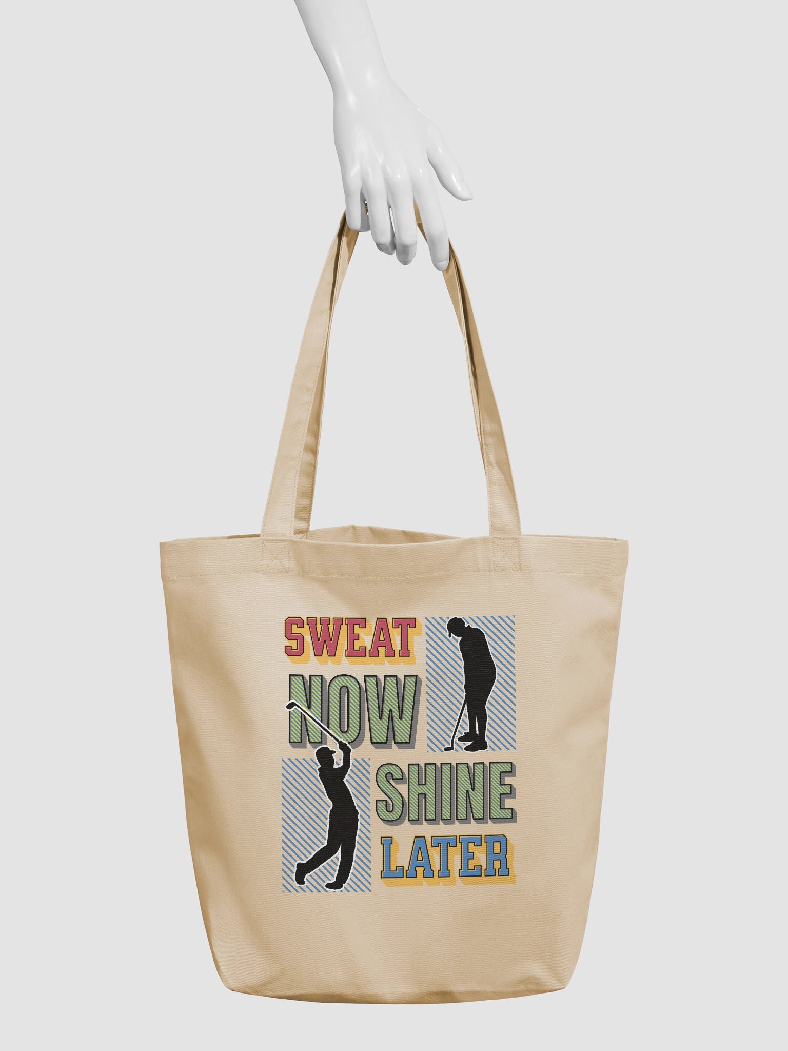 Sweat Now Shine Later Golfing Eco-Friendly Tote product image (6)