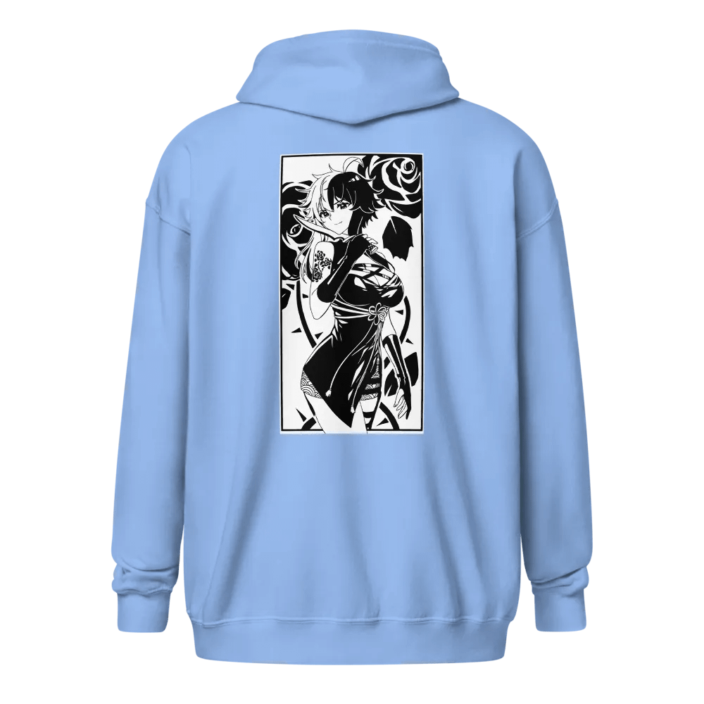 Roses Zipped Hoodie (Embroidered) product image (6)