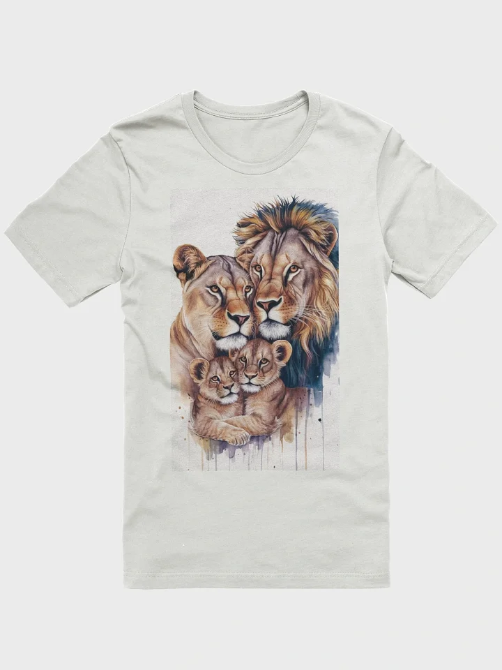 Lion Family Unity Watercolor T-Shirt product image (2)
