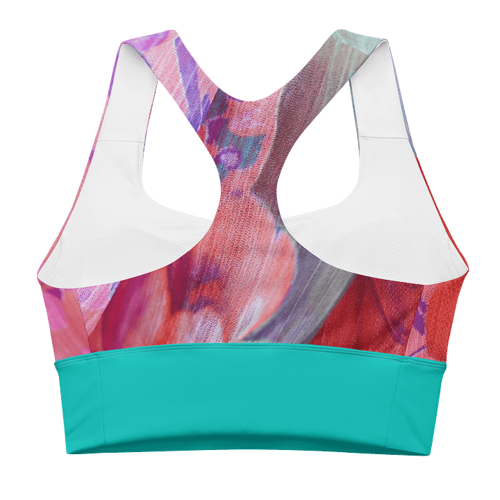 Paradise Breeze Iris Blue Recycled Longline Sports Bra product image (2)