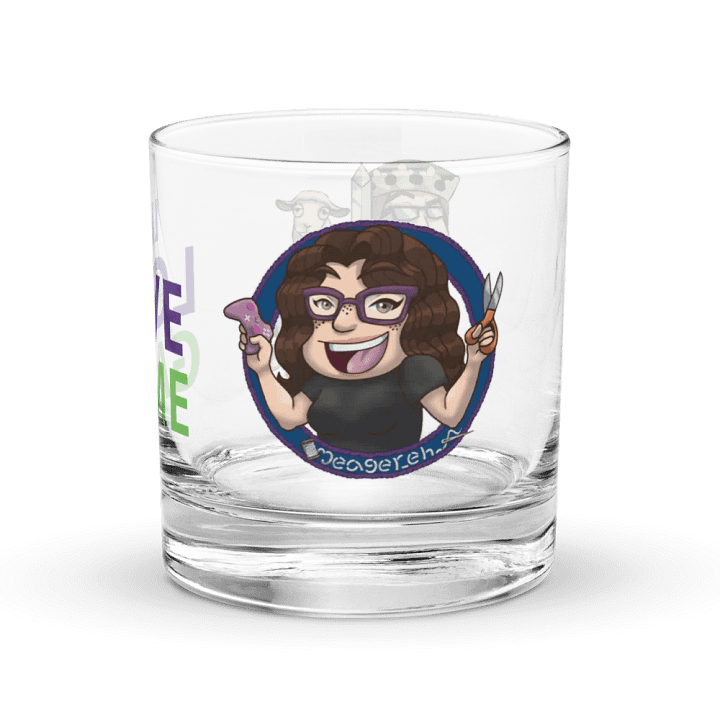 Downey Live, Love, and Game Rocks Glass product image (2)