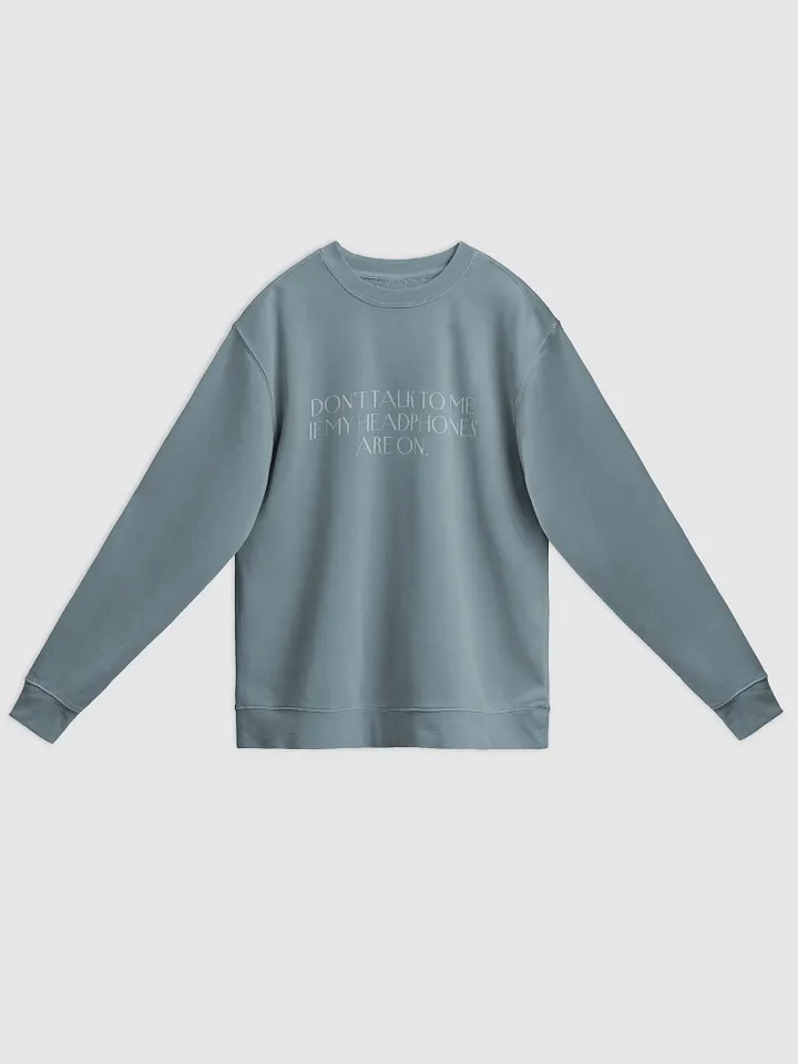 HEADPHONES ON (variant 9) printed pigment crewneck product image (3)