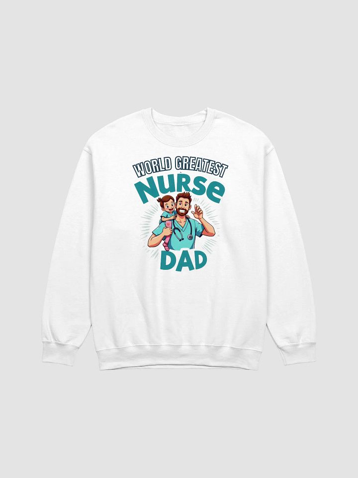 World's Greatest Nurse Dad Crewneck Sweatshirt product image (3)