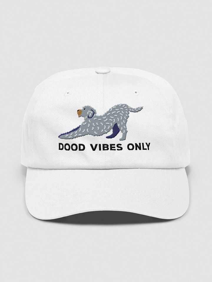 Dood Vibes Only Classic Dad Hat(Embroidered) of a Labradoodle(Gray) product image (33)