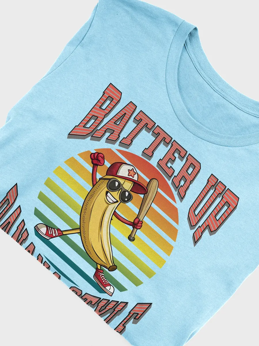 Batter Up Banana Style Baseball Sunset Slam Dunk T-Shirt product image (3)