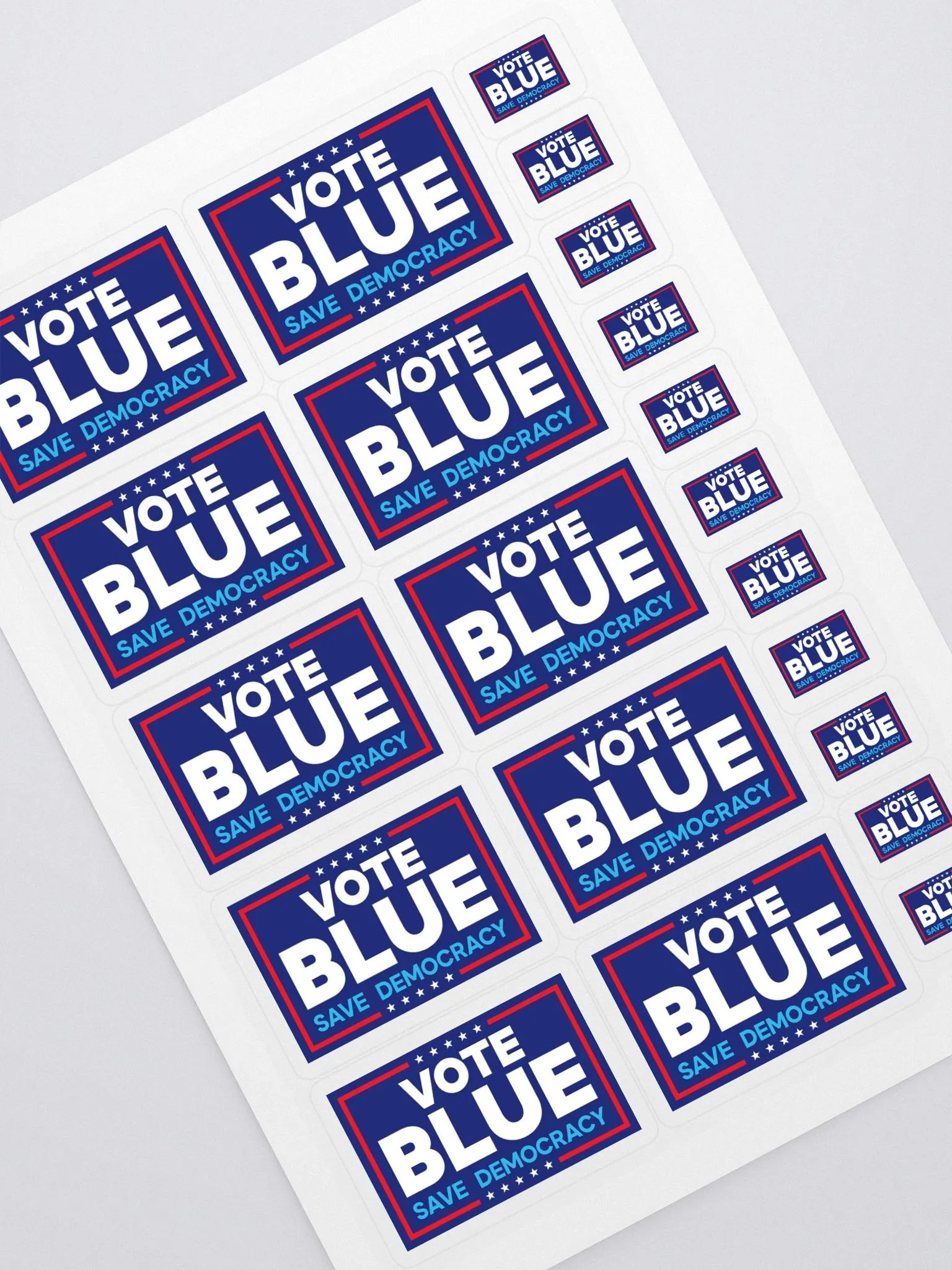 'Vote Blue Save Democracy' Sticker Sheet product image (1)