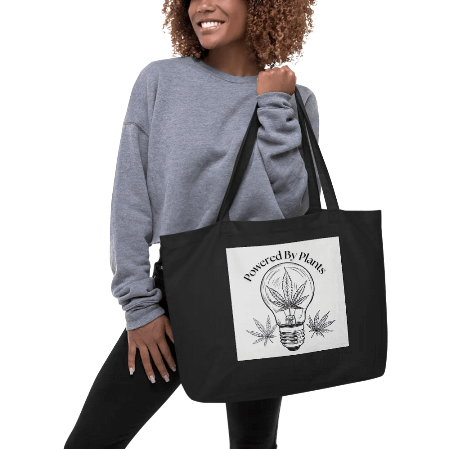 Illuminated By Cannabis Plant ECO friendly tote bag product image (5)