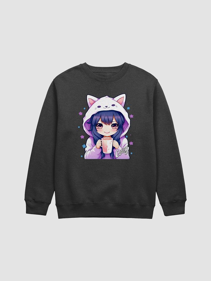 Cozy Kawaii Anime Girl - Lane Seven Premium Crewneck Sweatshirt product image (2)