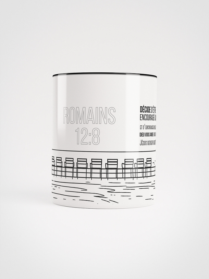 Mug “À VOS MARQUES” – Romains 12:8 (Édition Couleurs) product image (2)