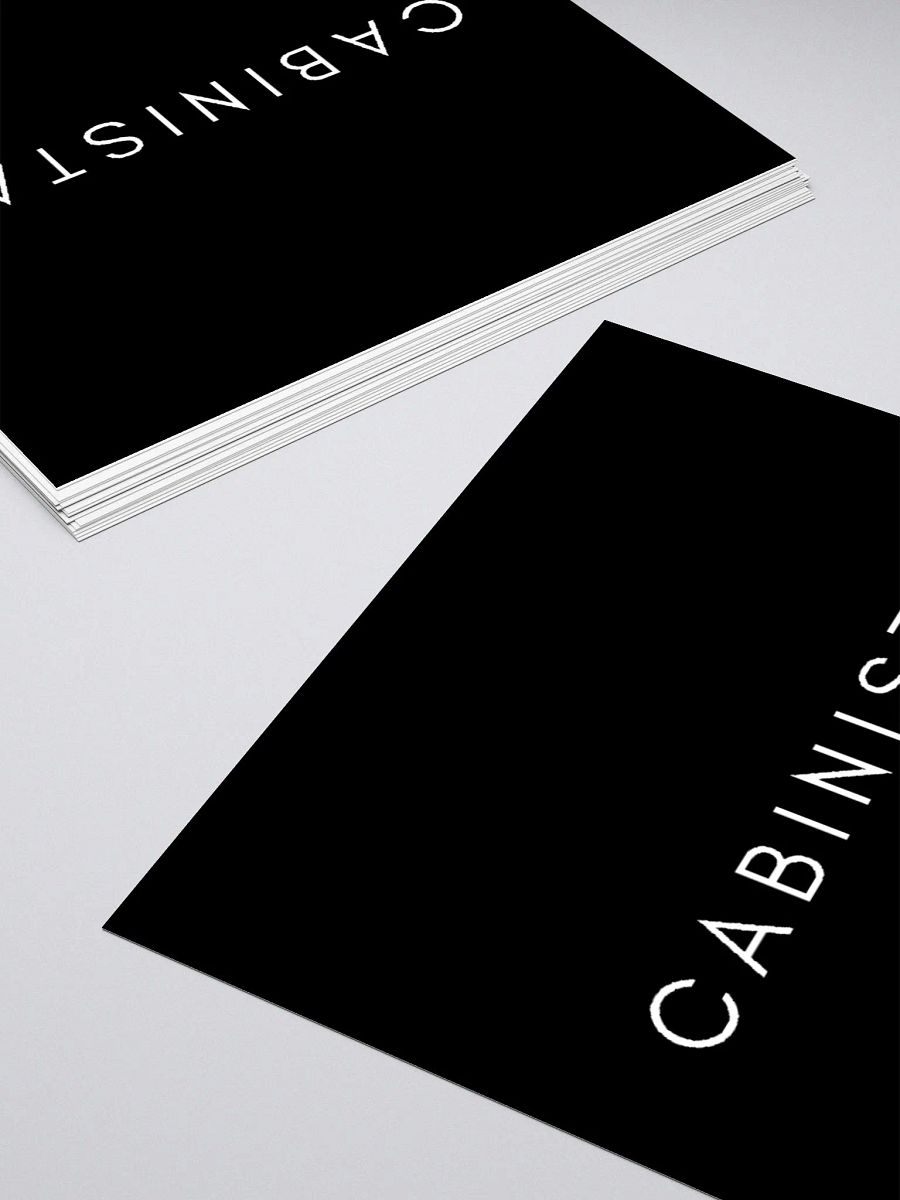 The Cabinista Kiss Cut Stickers (Black Text) product image (4)