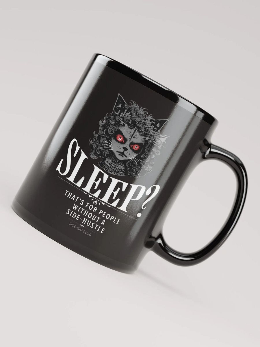 Sleepless Hustle: Intense Cat Eyes Mug product image (3)