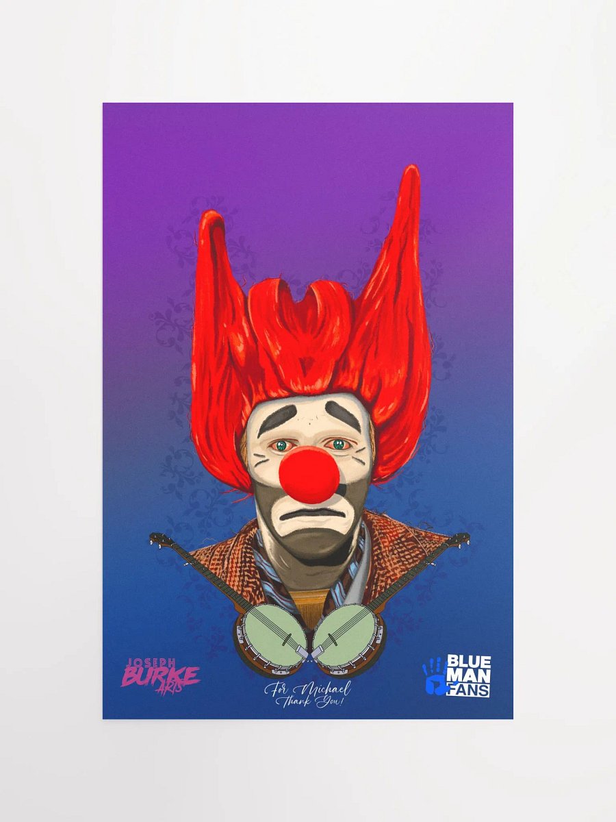 Floppy the Banjo Clown - The Man, The Myth, The Legend... 12x18 Fine Art Print product image (4)