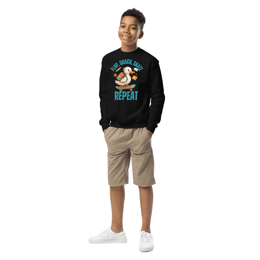 flap, quack, skate, repeat unisex sweatshirt product image (1)