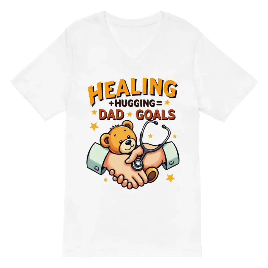 Healing + hugging = Dad Goals v-neck Tee product image (2)