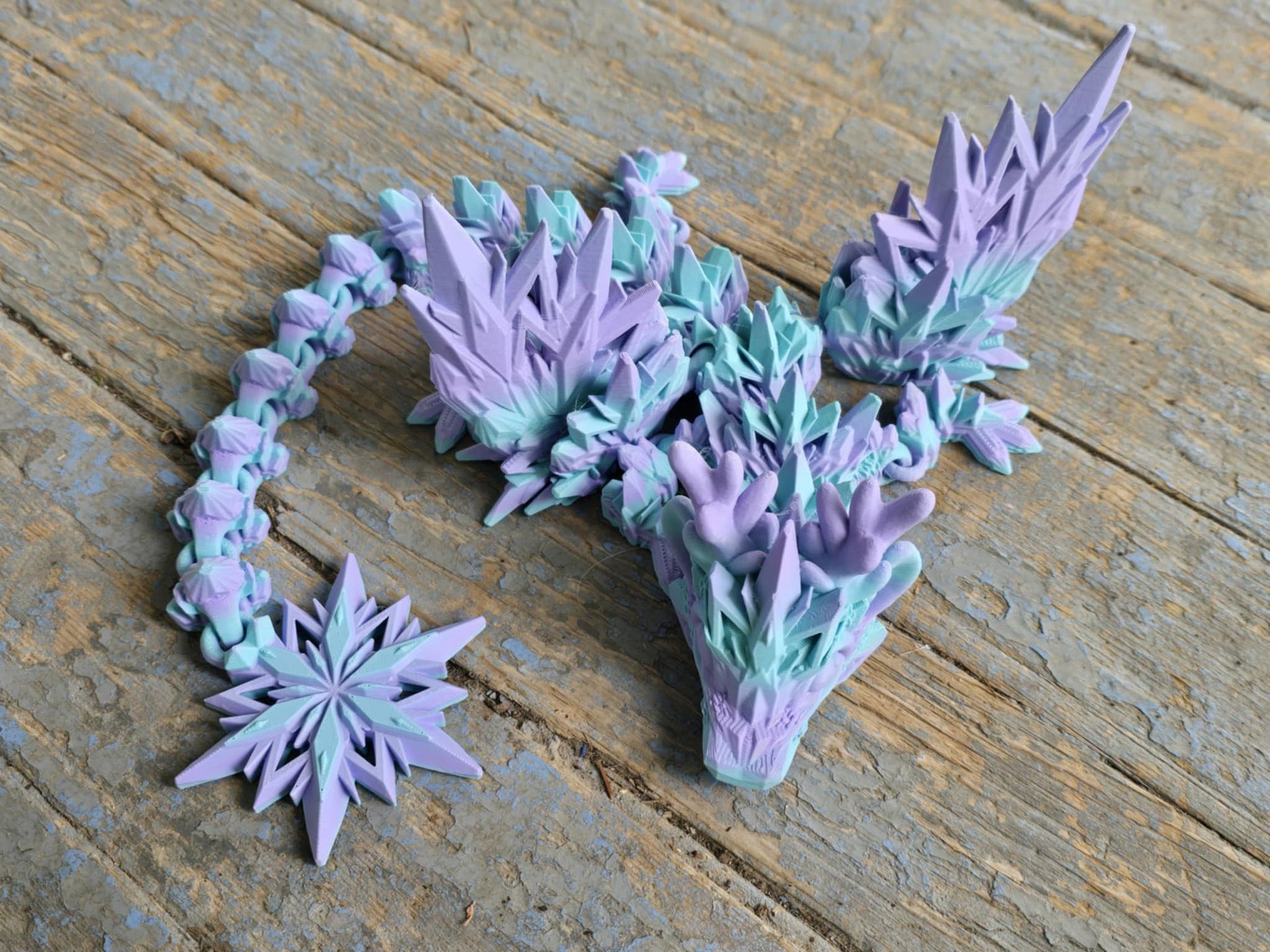 Purple and Blue Ice Dragon 🐑 product image (1)