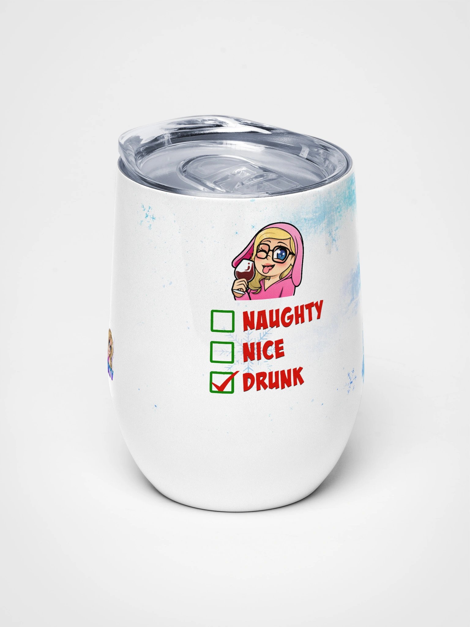 Naughty, Nice, Drunk Wine Tumbler product image (5)