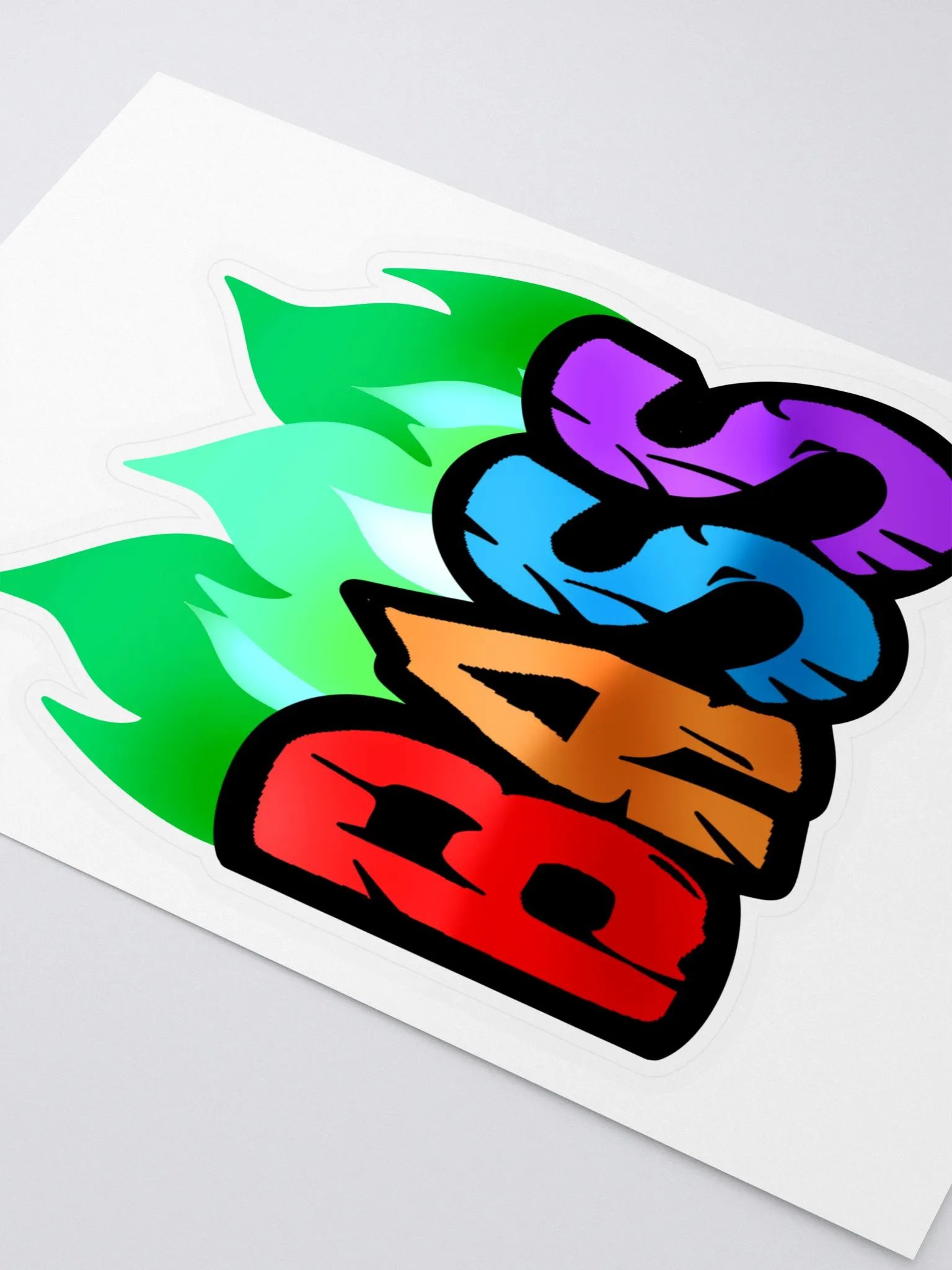Fire Bass Cut Sticker product image (3)
