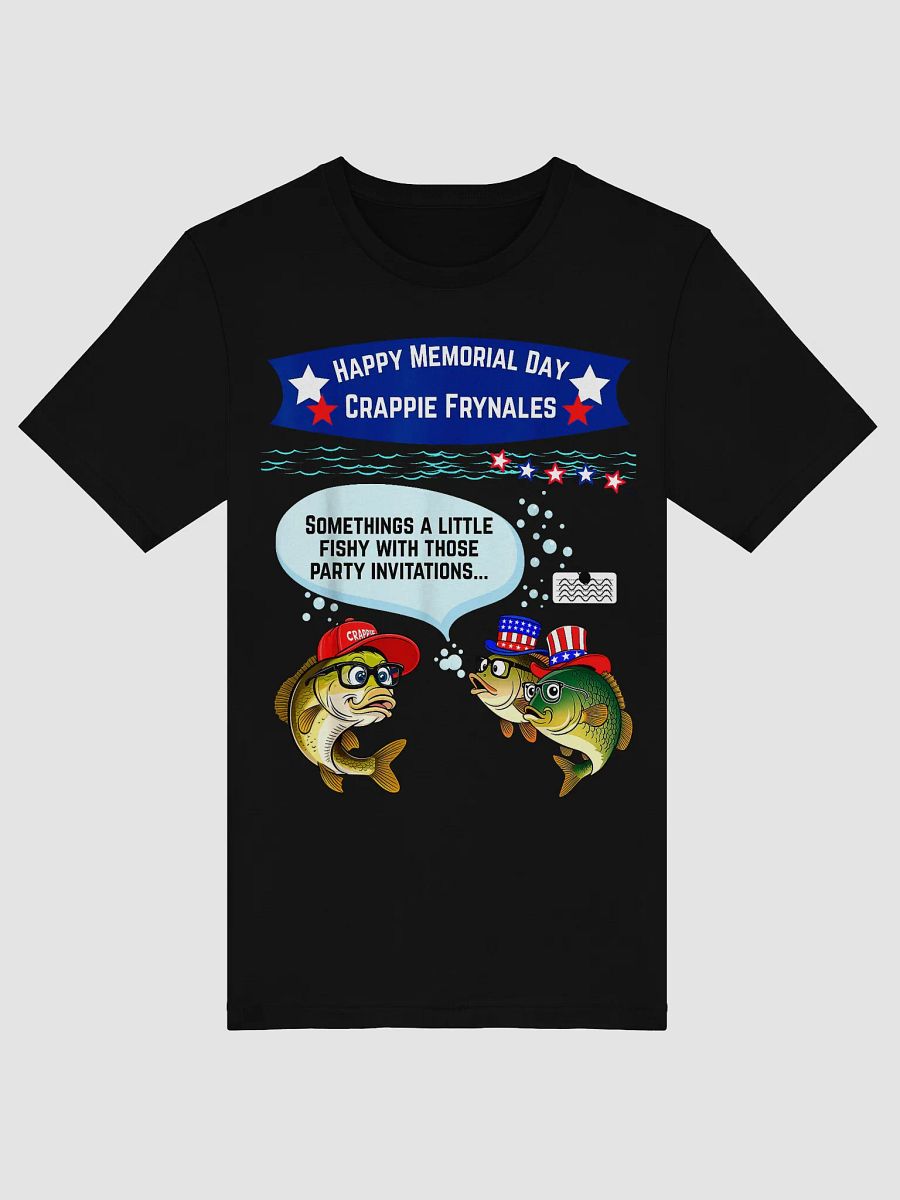 Happy Memorial Day Crappie Frynales T-Shirt product image (3)