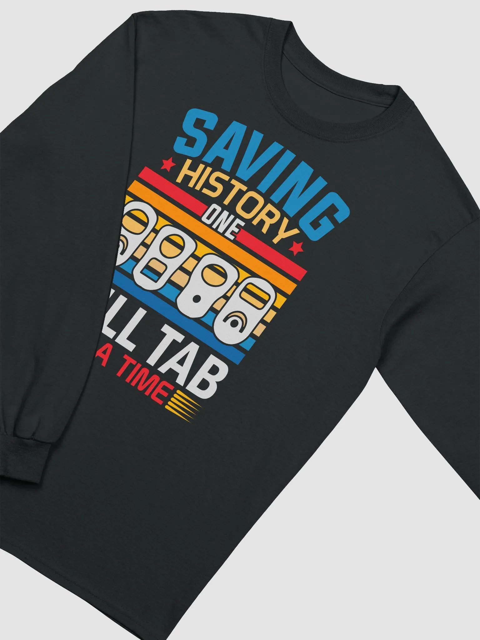 Saving History One Pull Tab At A Time Unisex Long Sleeve Tee product image (18)