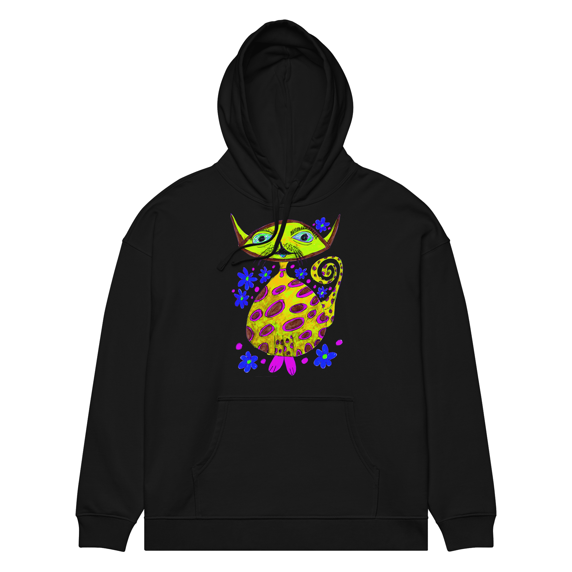 Abstract Cosmic Cat Unisex Hoodie product image (1)